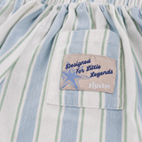 Pantalon d'aventure à rayures bleu