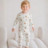 Niño con el conjunto de pijama de bambú «Children's Miffy Checkered Bloom»