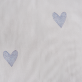 Children's PJ Set Blue Love Ribbed