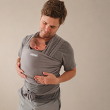 Bambus Baby Tragetuch - Solid Kieselgrau