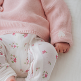 Cardigan cache-cœur rose pur