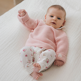 Cardigan cache-cœur rose pur