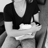 Breastfeeding T-Shirt V-Neck Black