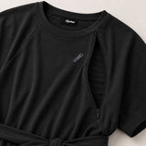 Barcelona Still-T-Shirt Kleid Charcoal