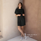 Barcelona Still-T-Shirt Kleid Charcoal
