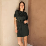 Barcelona Still-T-Shirt Kleid Charcoal