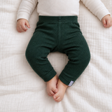Ribbed Bambus-Leggings in Oliv