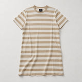Robe d'allaitement rayée Beige / White