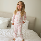 Children's PJ Set Pink Toile de Jouy