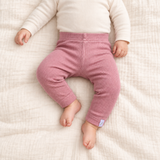 Ribbed Leggings de bambú rosa
