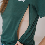 Camiseta de lactancia Cansado