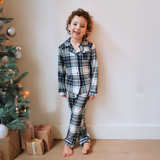 Ensemble de pyjamas pour enfants Green Tartan