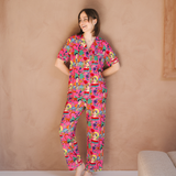 Conjunto de pijama para mujer «Frida Fiesta de Colores»