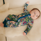 William Morris Zipster Strawberry Thief Marineblau