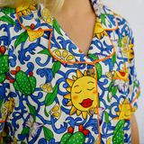Set di pigiami da donna Sicilian Summer (Vincitore della sfida di design 2025)