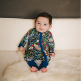 William Morris Zipster Strawberry Thief Marineblau