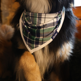 Bavaglino per cani Bandana per animali domestici in tartan verde