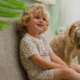 Children's Shortie Ensemble de pyjamas imprimé léopard