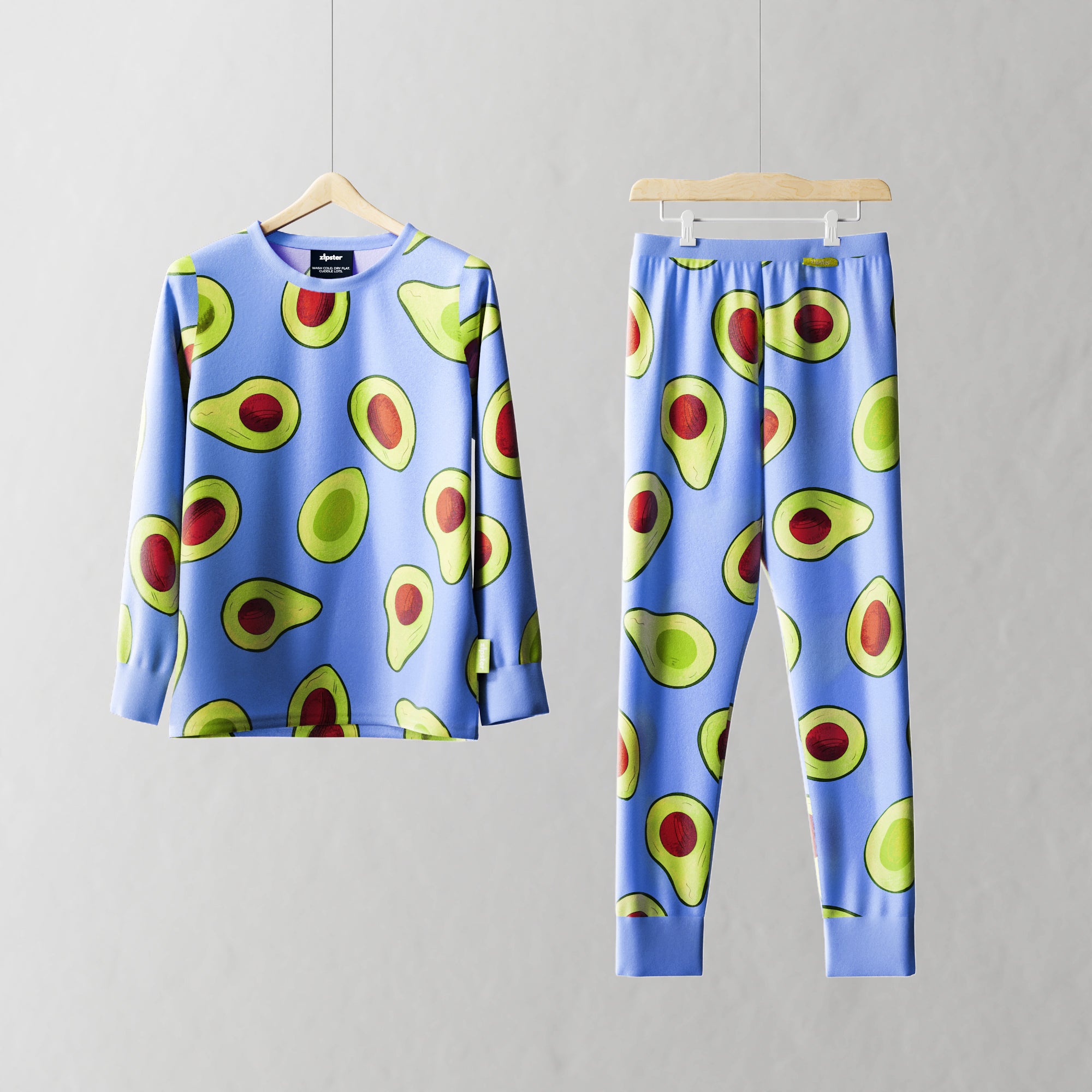 Children's PJ Set Avocado