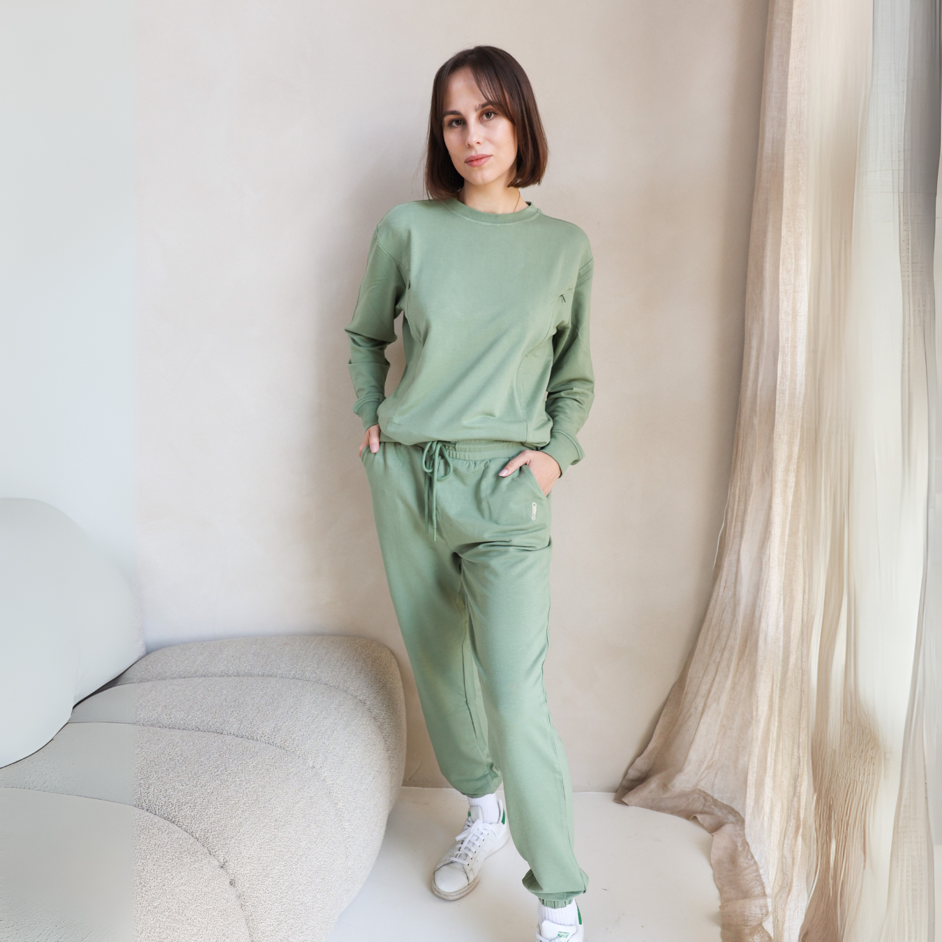 Bamboo Sweatpants Olive Green