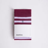 Manitou Socks Stripe Affairs Mulberry and Red Rock