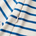 Fermeture éclair discrète pour l'allaitement sur le t-shirt d'allaitement rayé Miffy