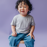 Camiseta Bamboo Everyday para niños Gris jaspeado