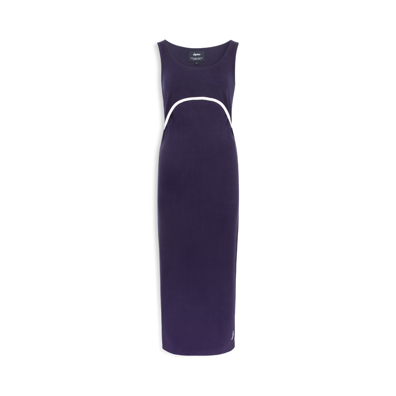 St Tropez Ribbed Breastfeeding Dress Navy