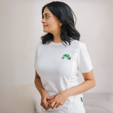 Borstvoeding T-shirt Rupsje Nooitgenoeg™ Geborduurd